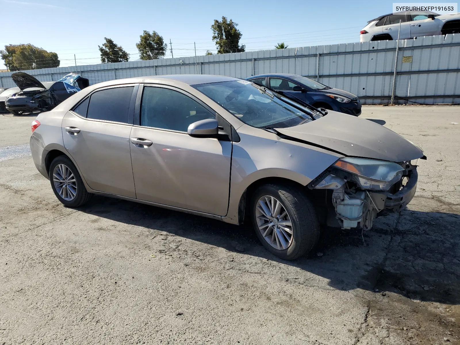 2015 Toyota Corolla L VIN: 5YFBURHEXFP191653 Lot: 67917084