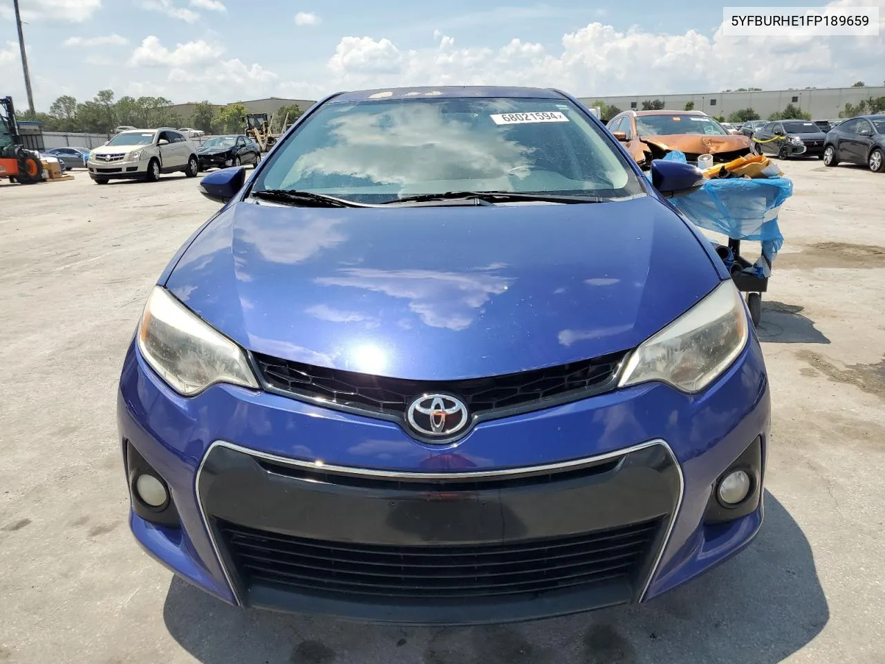 2015 Toyota Corolla L VIN: 5YFBURHE1FP189659 Lot: 68021594