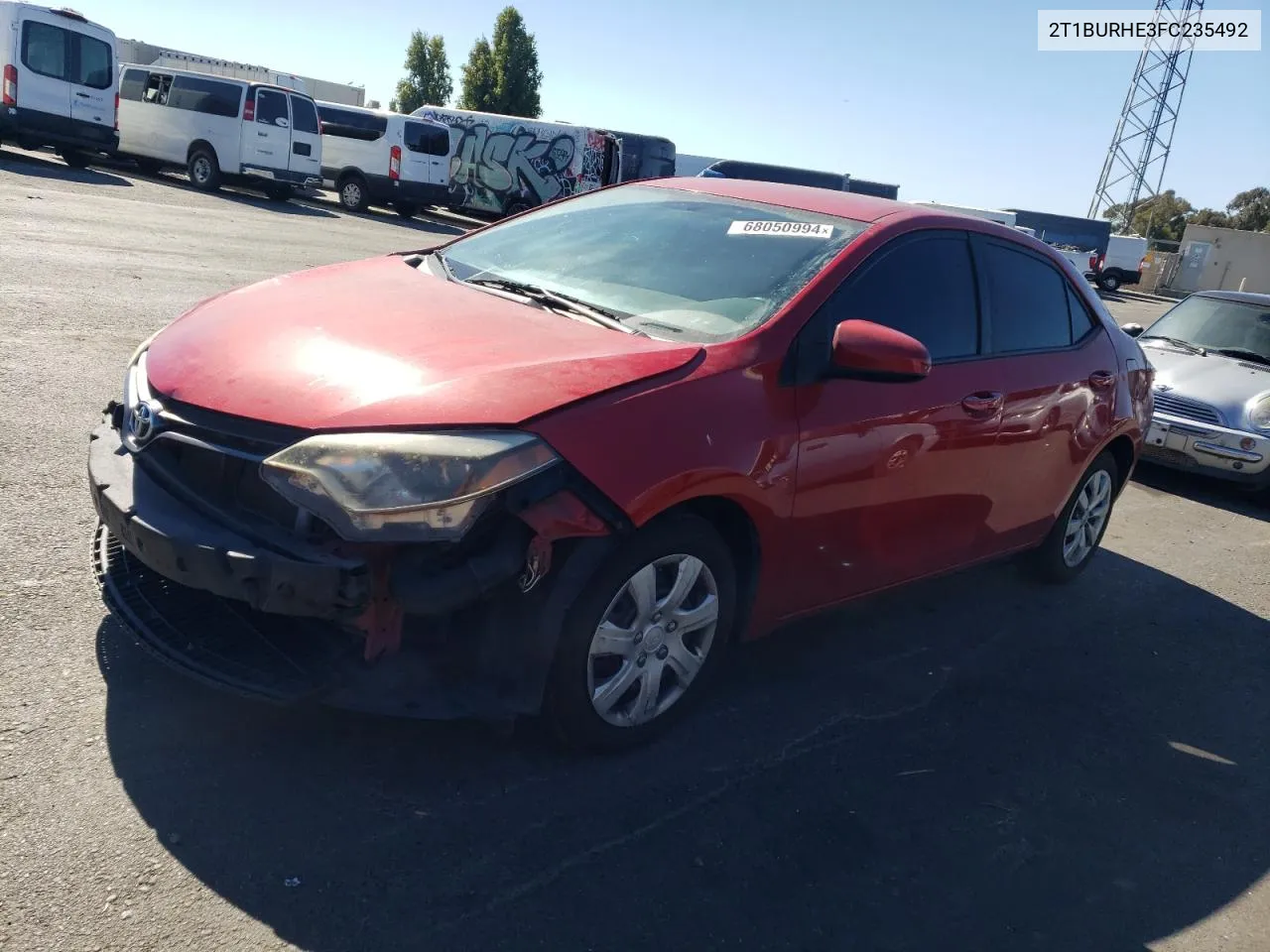 2015 Toyota Corolla L VIN: 2T1BURHE3FC235492 Lot: 68050994