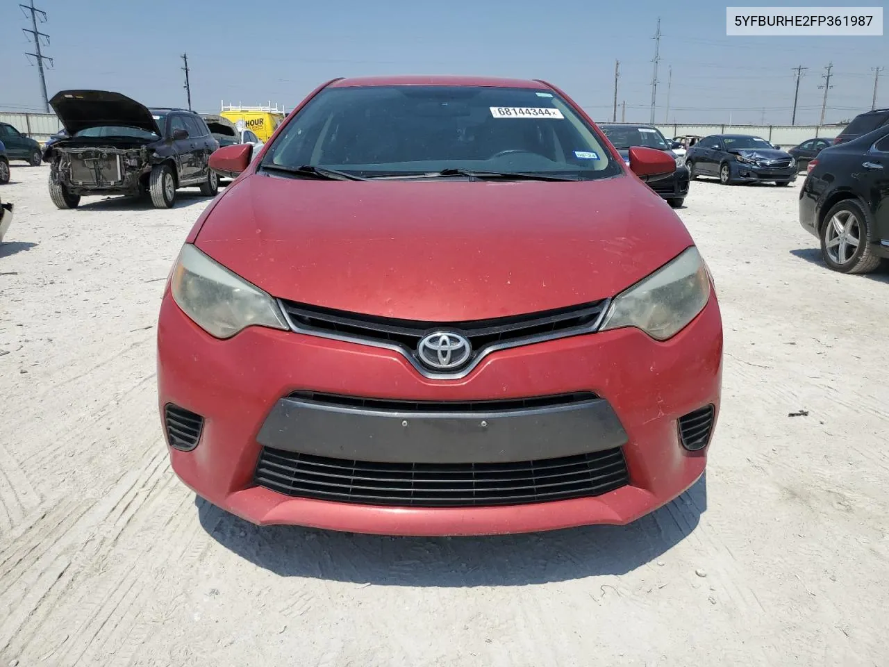 2015 Toyota Corolla L VIN: 5YFBURHE2FP361987 Lot: 68144344