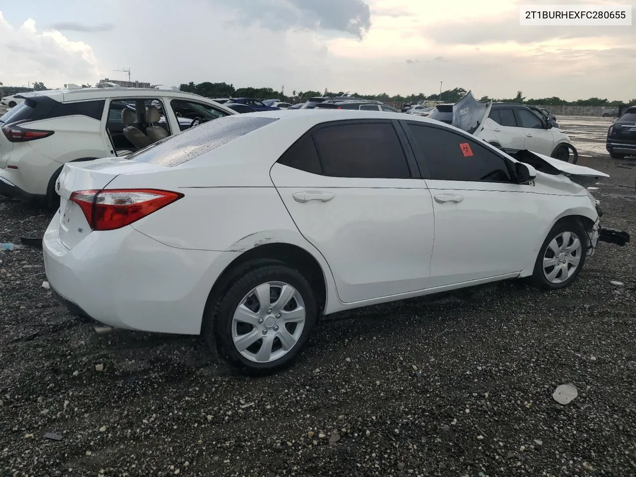 2015 Toyota Corolla L VIN: 2T1BURHEXFC280655 Lot: 68242684