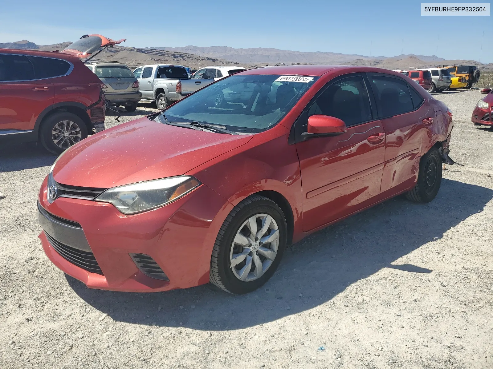 2015 Toyota Corolla L VIN: 5YFBURHE9FP332504 Lot: 69019024