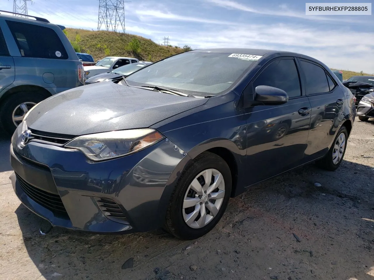 2015 Toyota Corolla L VIN: 5YFBURHEXFP288805 Lot: 69335474