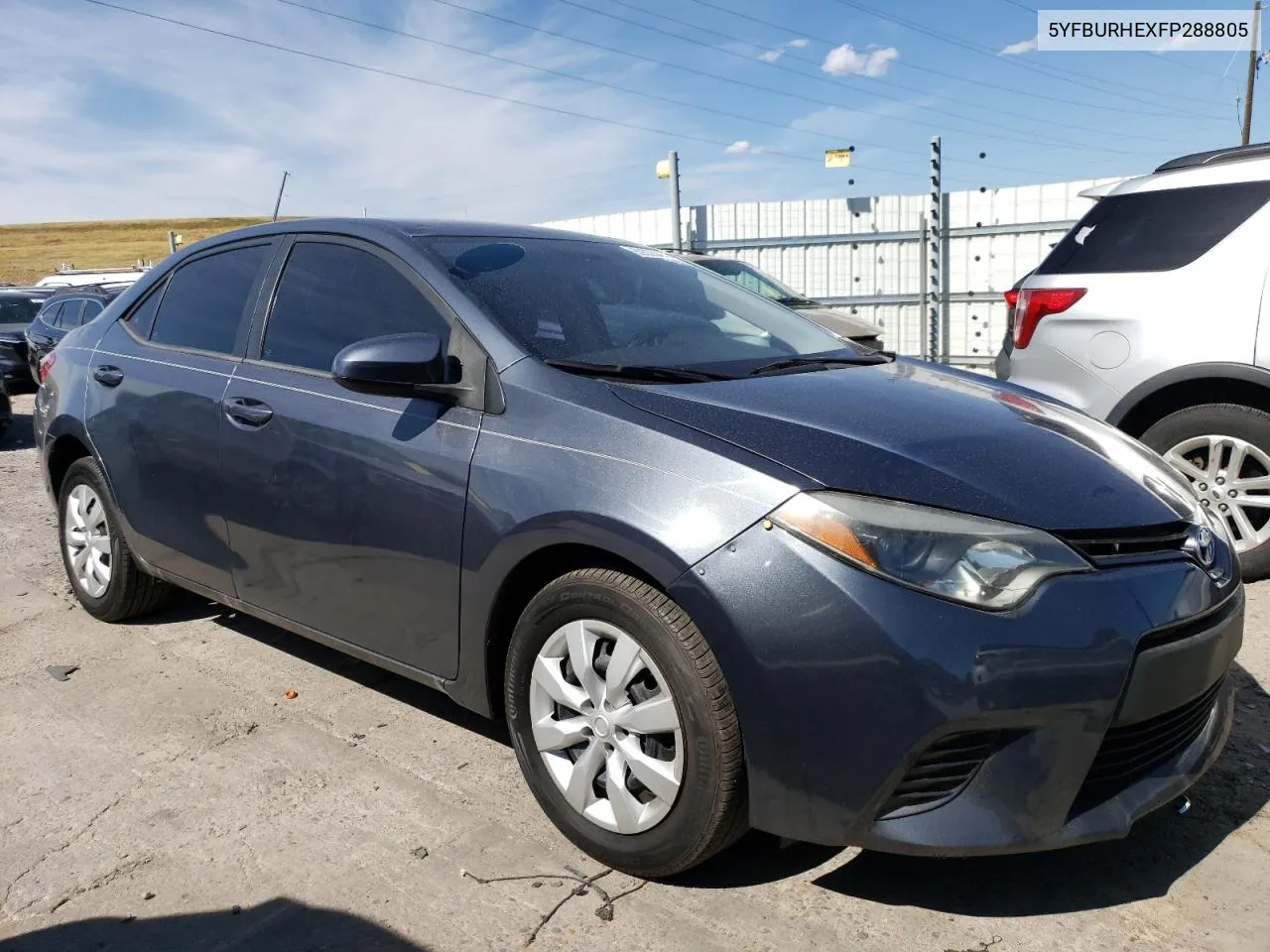 2015 Toyota Corolla L VIN: 5YFBURHEXFP288805 Lot: 69335474