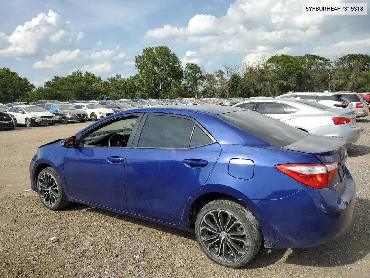 2015 Toyota Corolla L VIN: 5YFBURHE4FP315318 Lot: 69366014