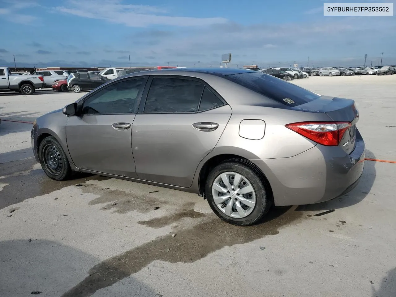 2015 Toyota Corolla L VIN: 5YFBURHE7FP353562 Lot: 69575064