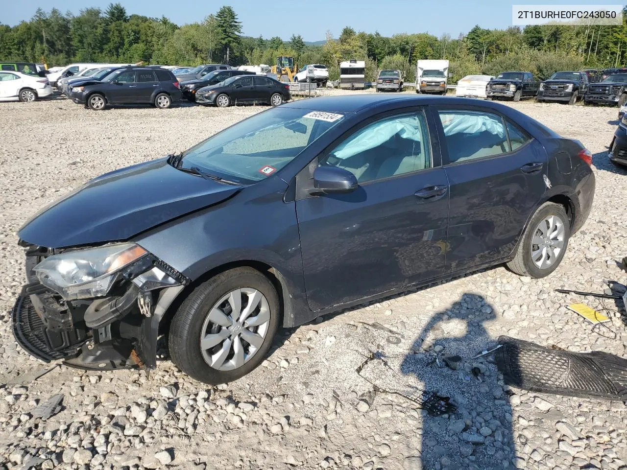 2015 Toyota Corolla L VIN: 2T1BURHE0FC243050 Lot: 69591534