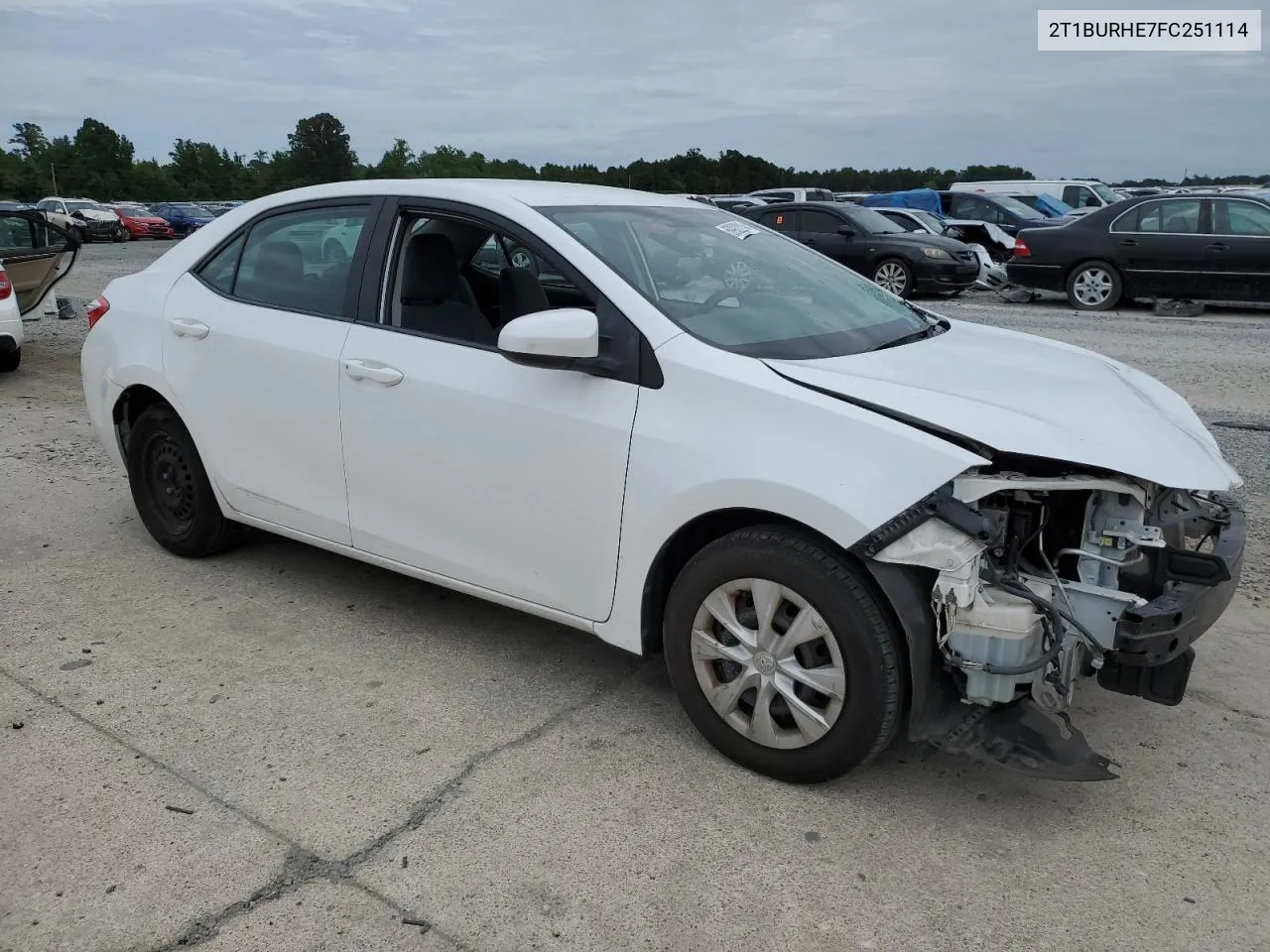 2015 Toyota Corolla L VIN: 2T1BURHE7FC251114 Lot: 69922214