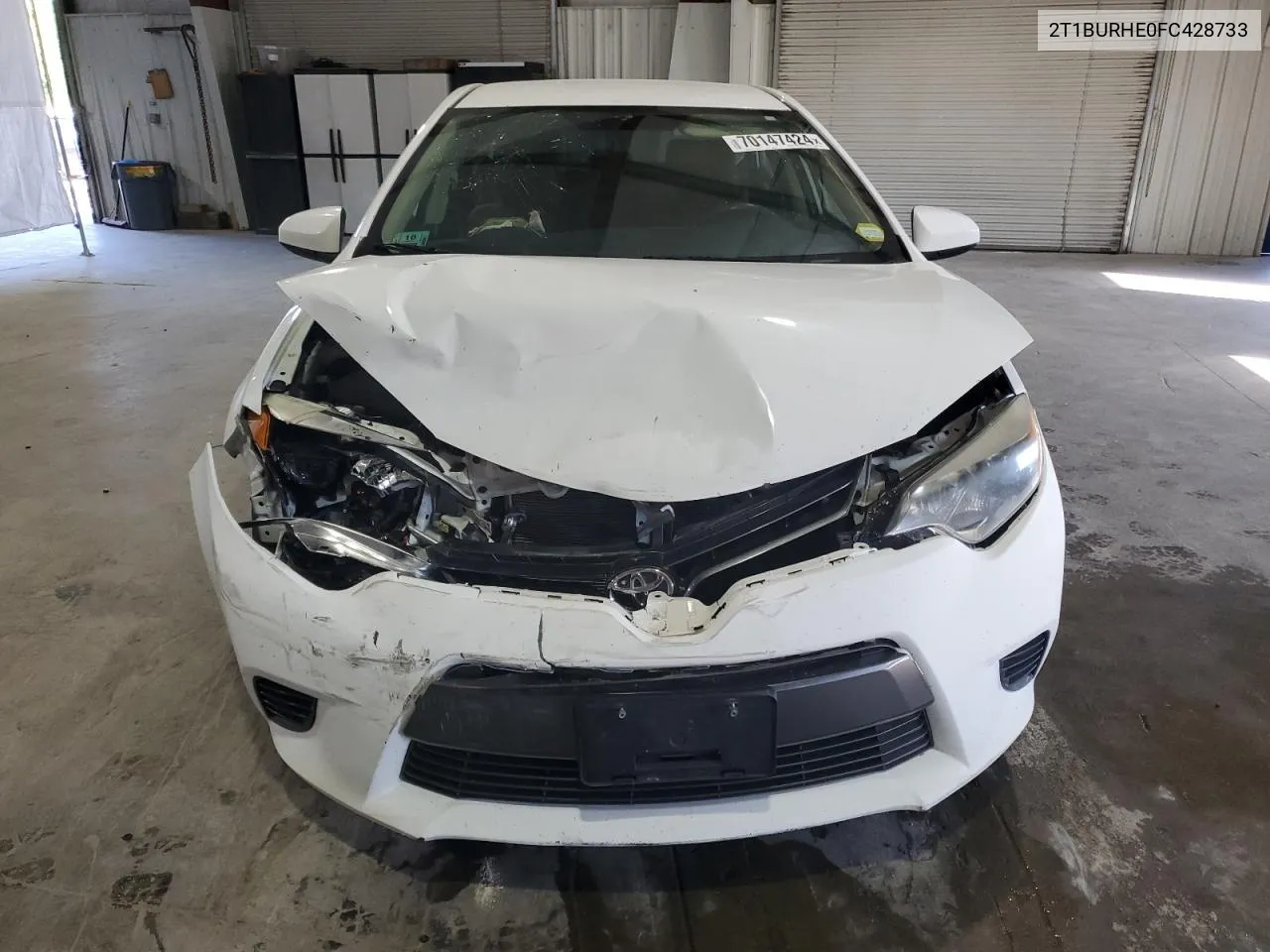 2015 Toyota Corolla L VIN: 2T1BURHE0FC428733 Lot: 70147424