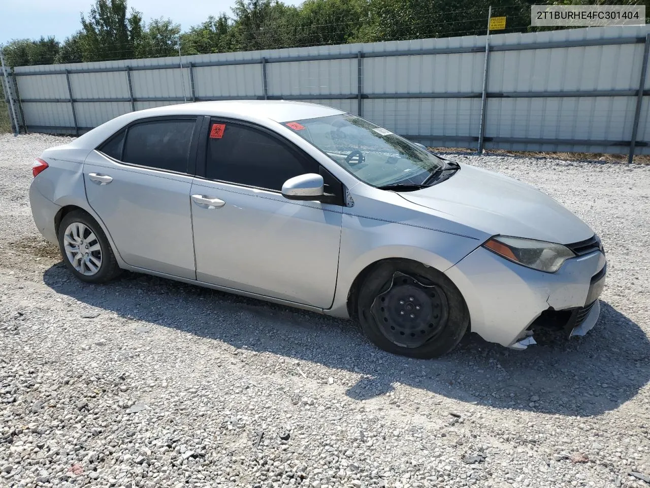 2015 Toyota Corolla L VIN: 2T1BURHE4FC301404 Lot: 70901224