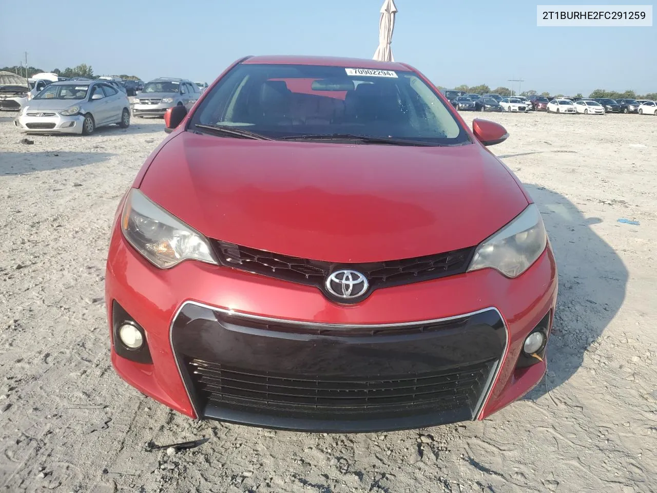 2015 Toyota Corolla L VIN: 2T1BURHE2FC291259 Lot: 70902294