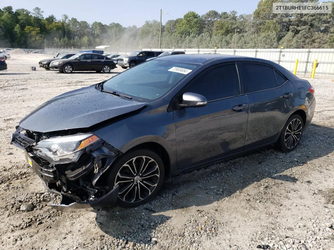 2015 Toyota Corolla L VIN: 2T1BURHE1FC366615 Lot: 70989684