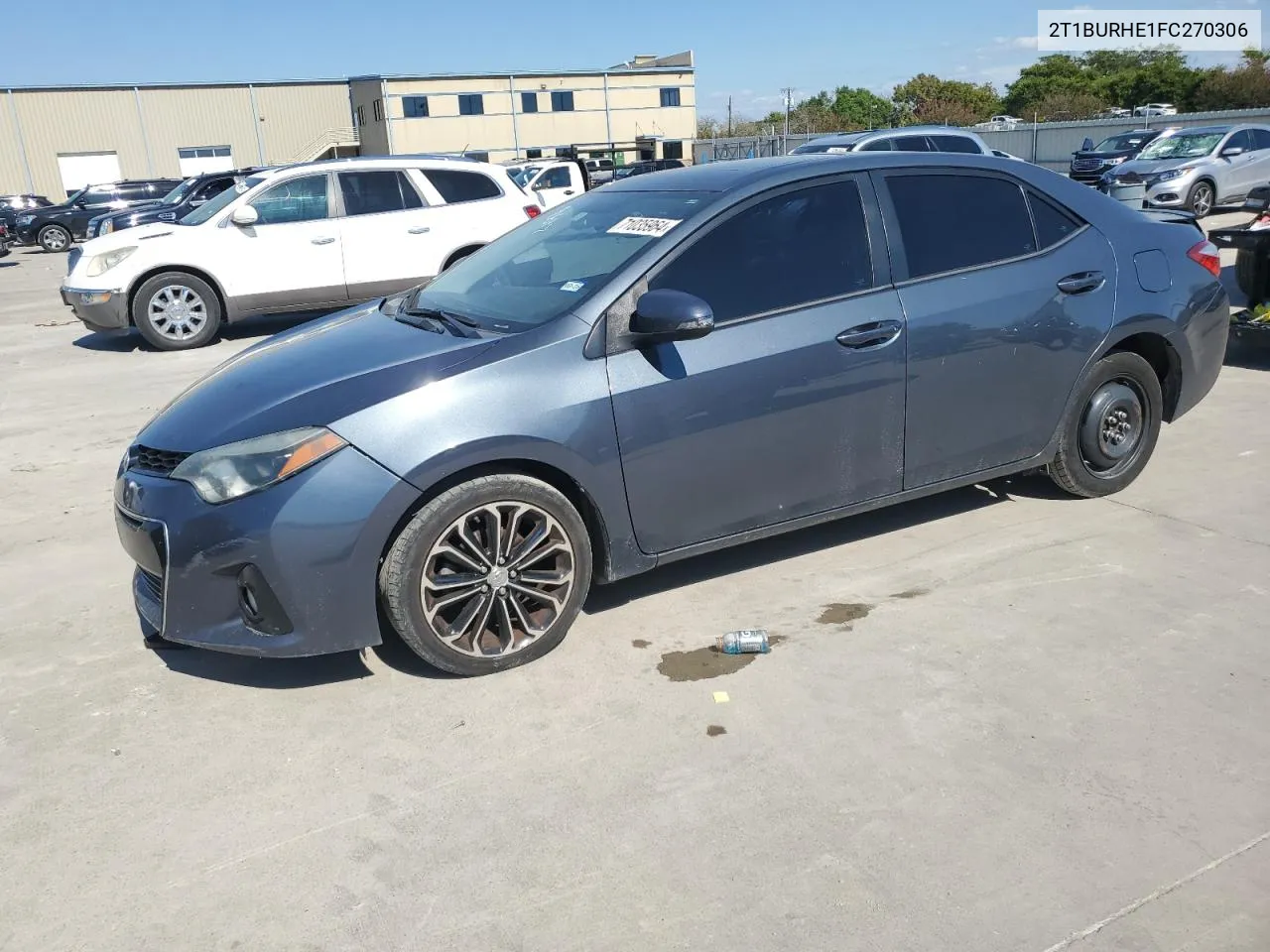 2015 Toyota Corolla L VIN: 2T1BURHE1FC270306 Lot: 71035964