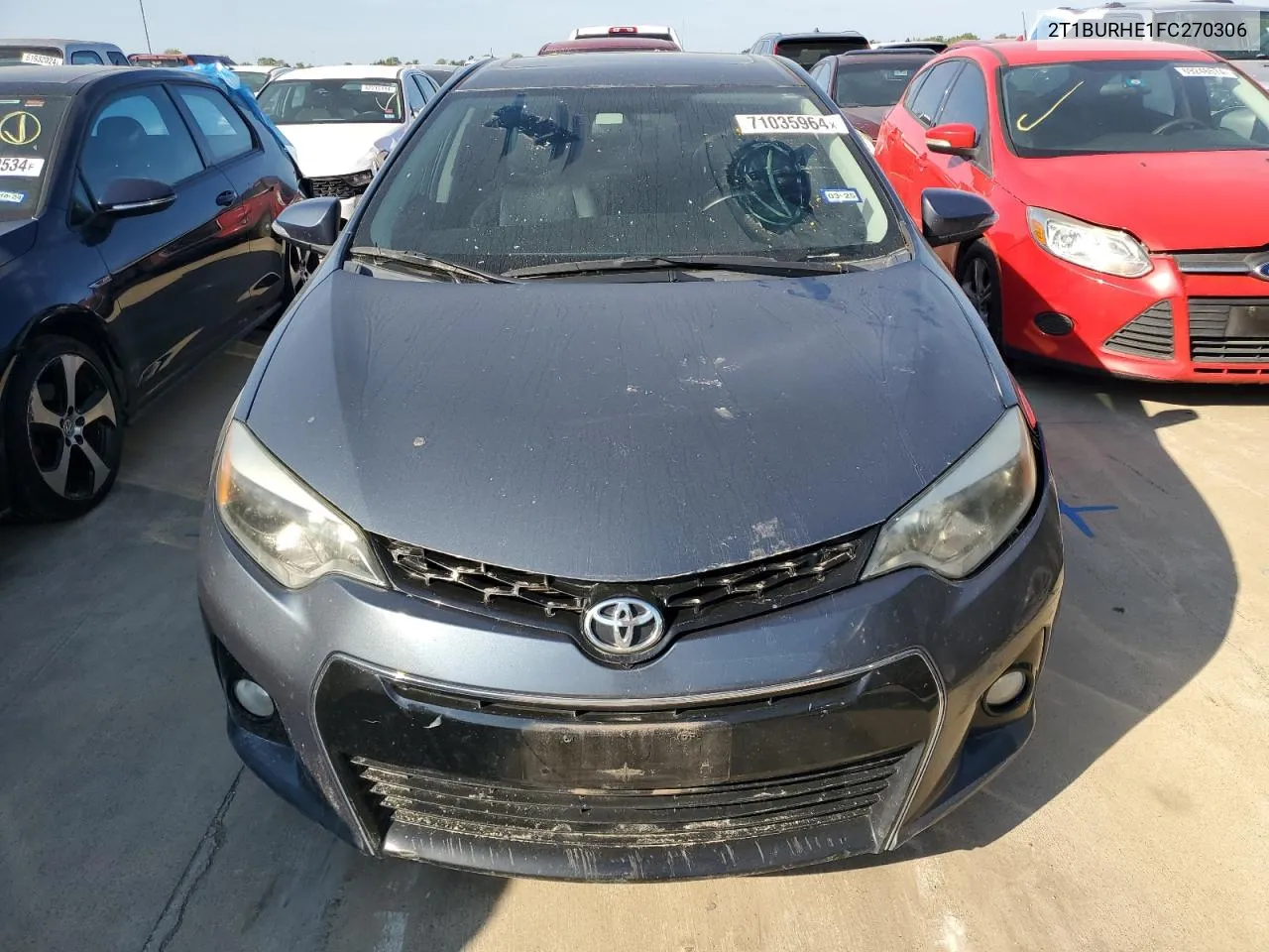 2015 Toyota Corolla L VIN: 2T1BURHE1FC270306 Lot: 71035964