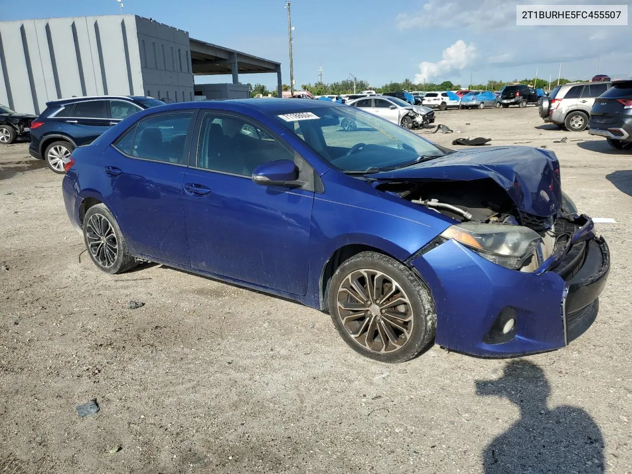 2015 Toyota Corolla L VIN: 2T1BURHE5FC455507 Lot: 71188604