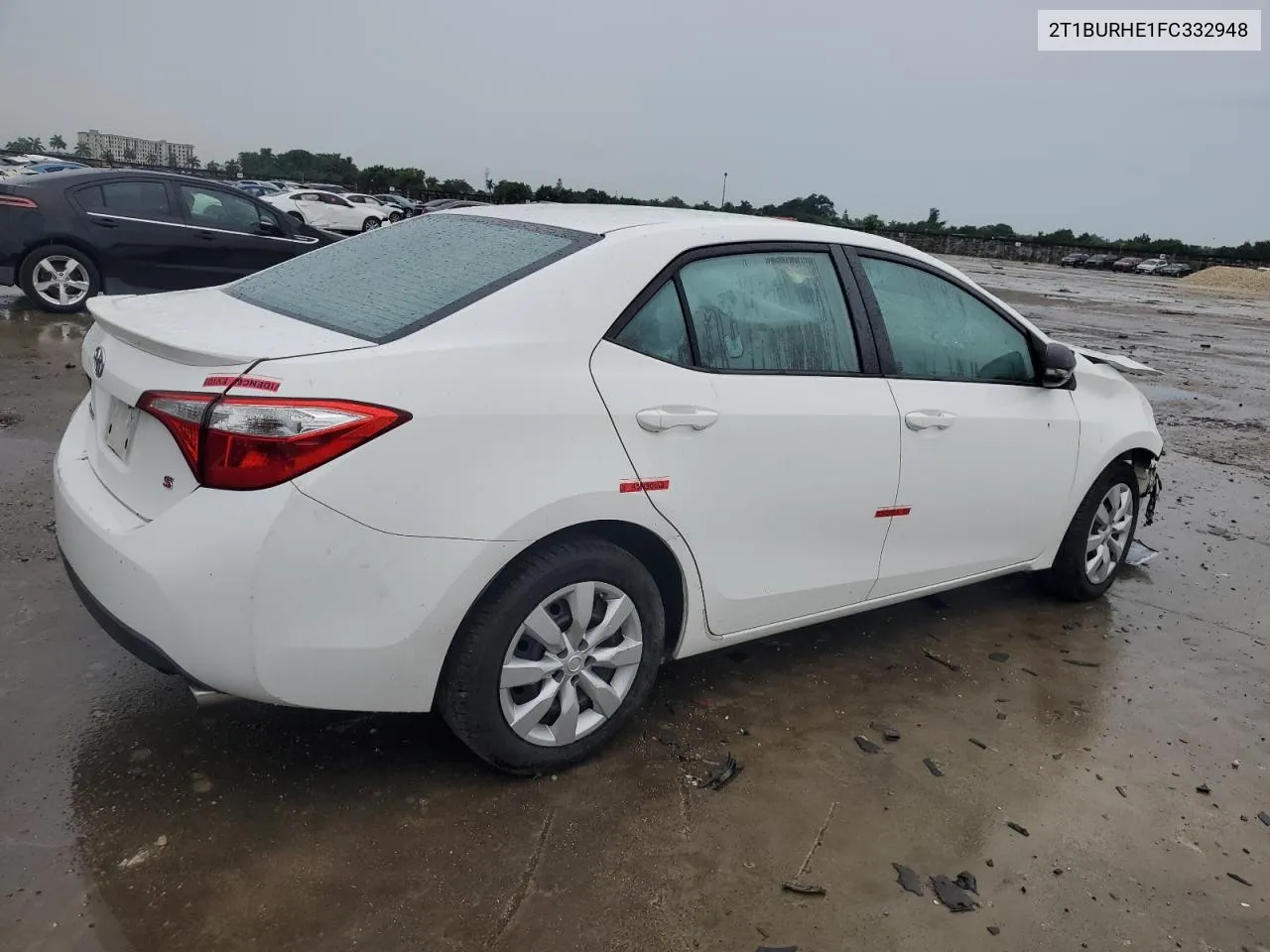 2015 Toyota Corolla L VIN: 2T1BURHE1FC332948 Lot: 71253354