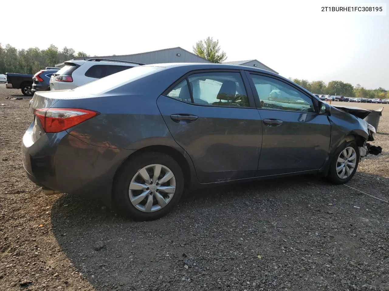 2015 Toyota Corolla L VIN: 2T1BURHE1FC308195 Lot: 71355504