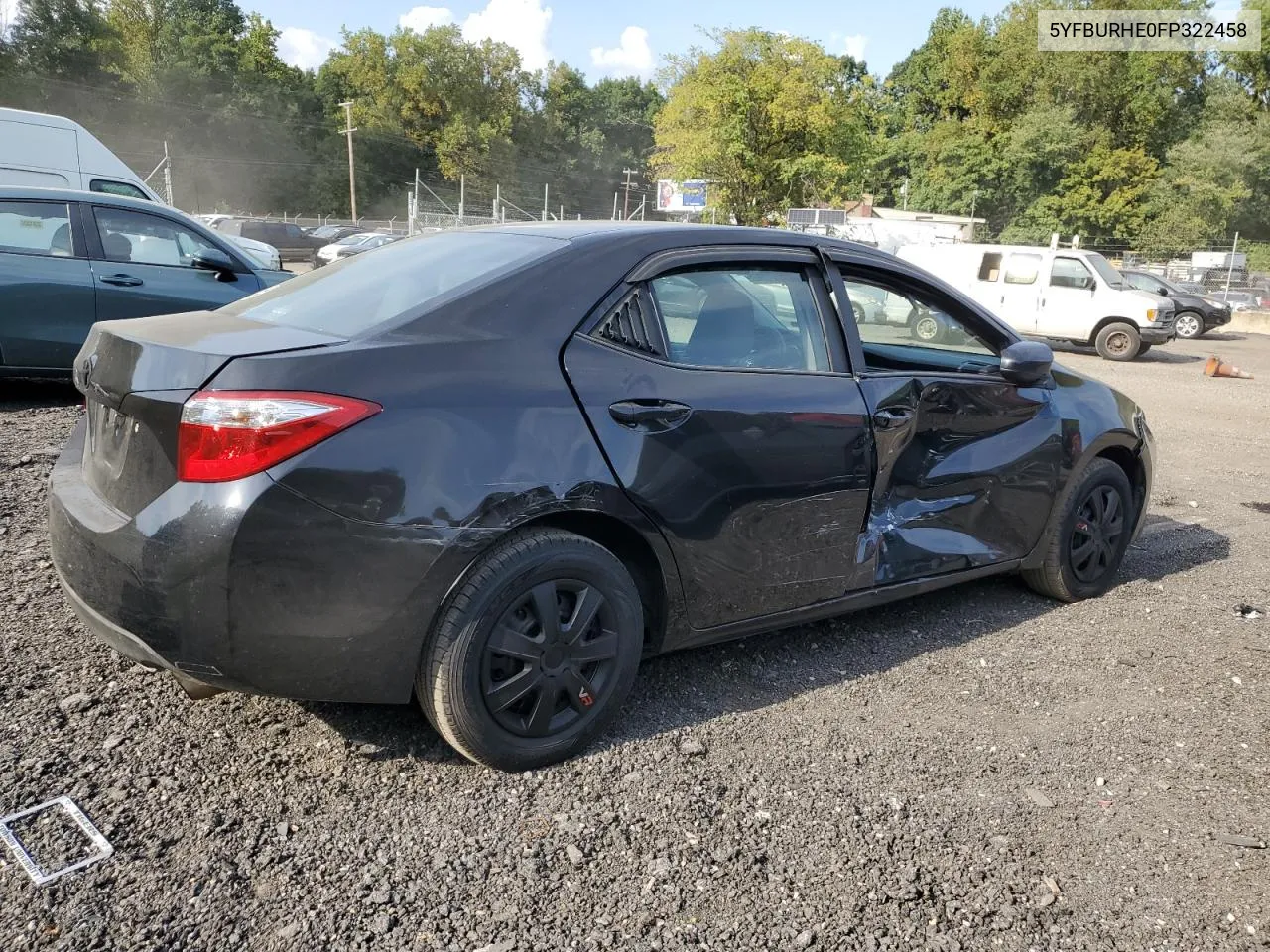 2015 Toyota Corolla L VIN: 5YFBURHE0FP322458 Lot: 71367604