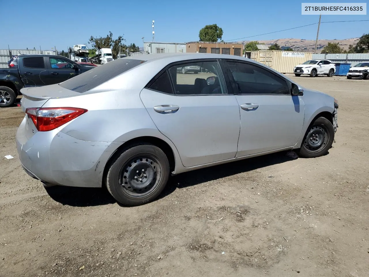 2015 Toyota Corolla L VIN: 2T1BURHE5FC416335 Lot: 71488794