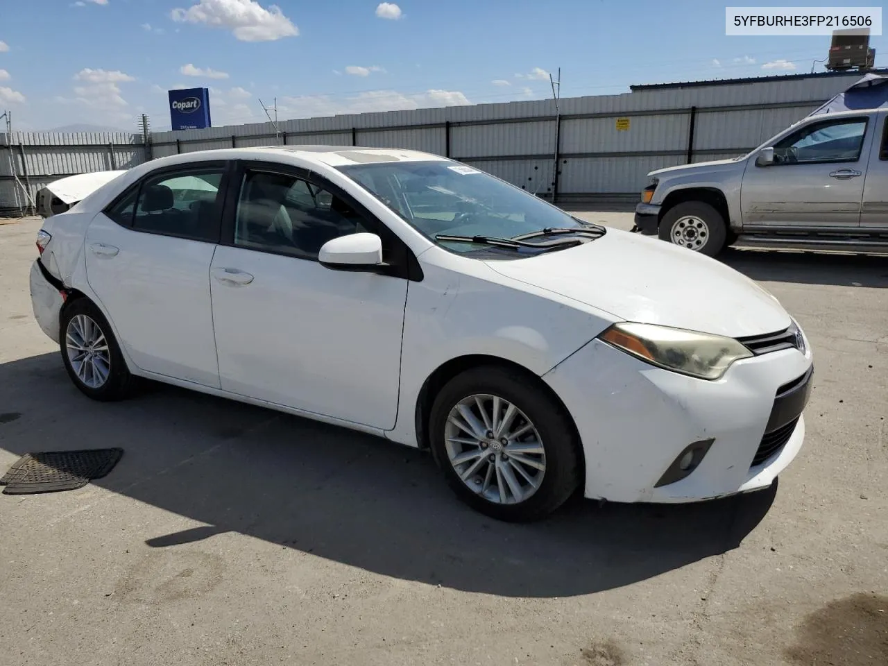 2015 Toyota Corolla L VIN: 5YFBURHE3FP216506 Lot: 71568504