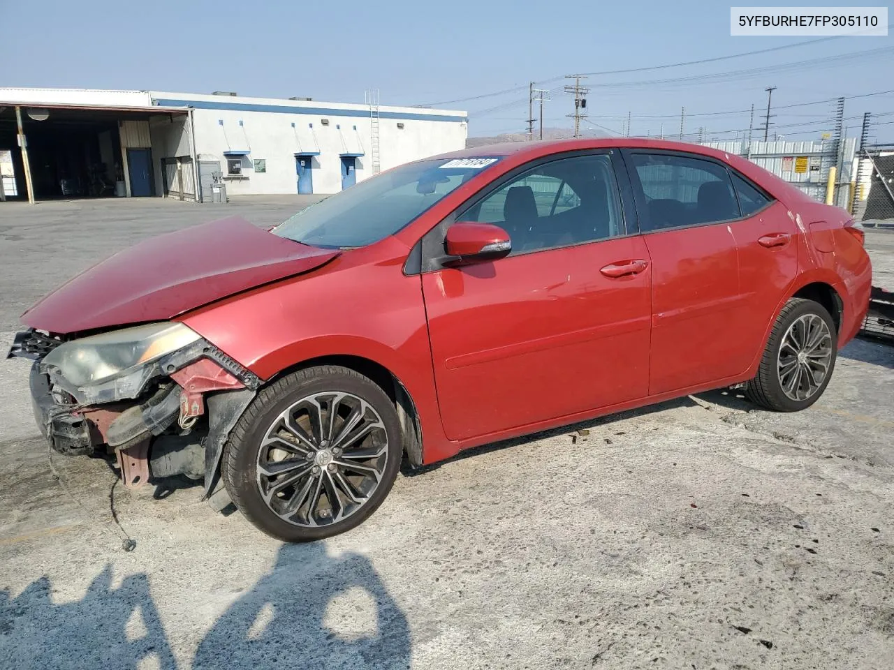 2015 Toyota Corolla L VIN: 5YFBURHE7FP305110 Lot: 71718184