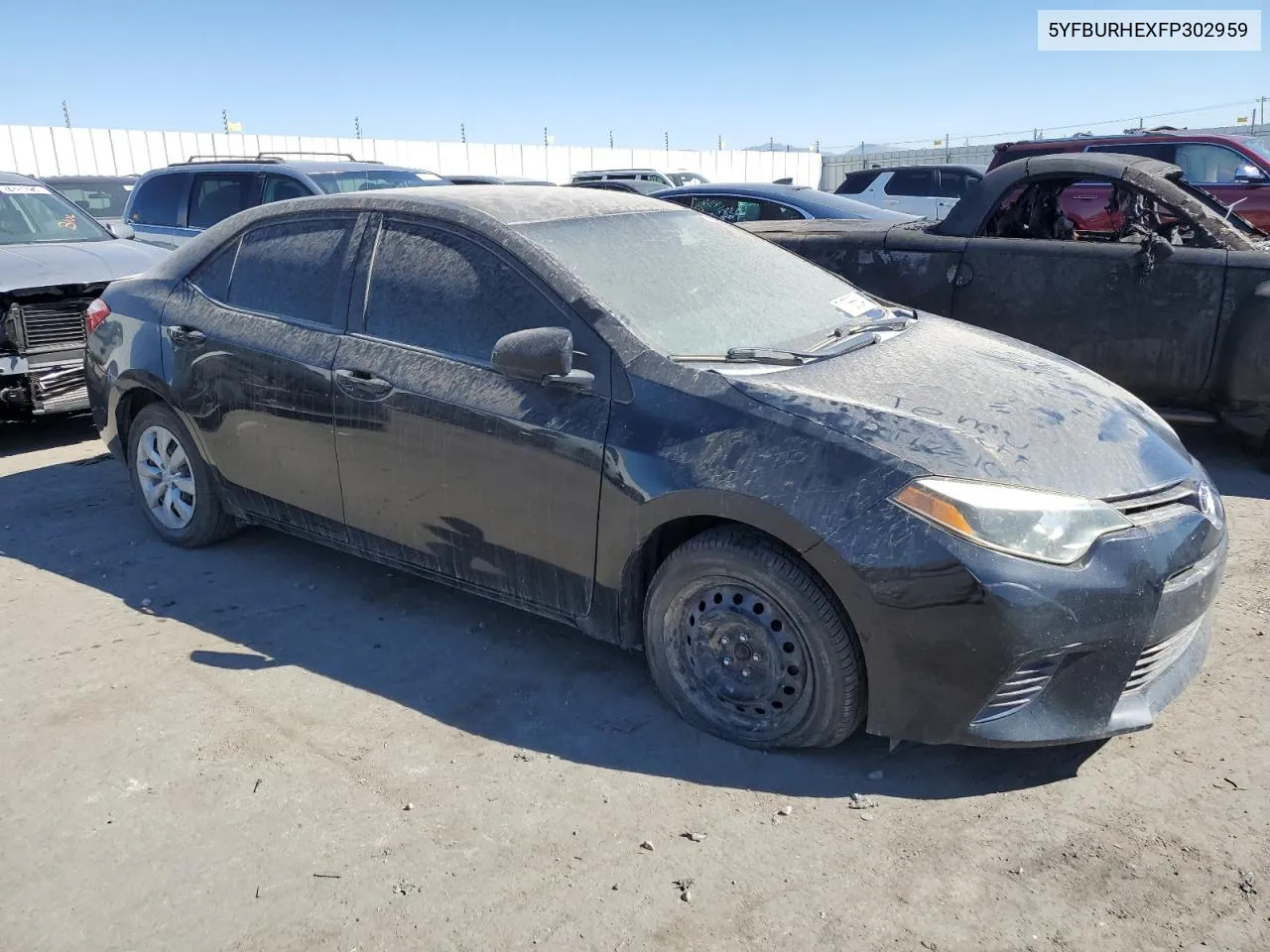 2015 Toyota Corolla L VIN: 5YFBURHEXFP302959 Lot: 71766684