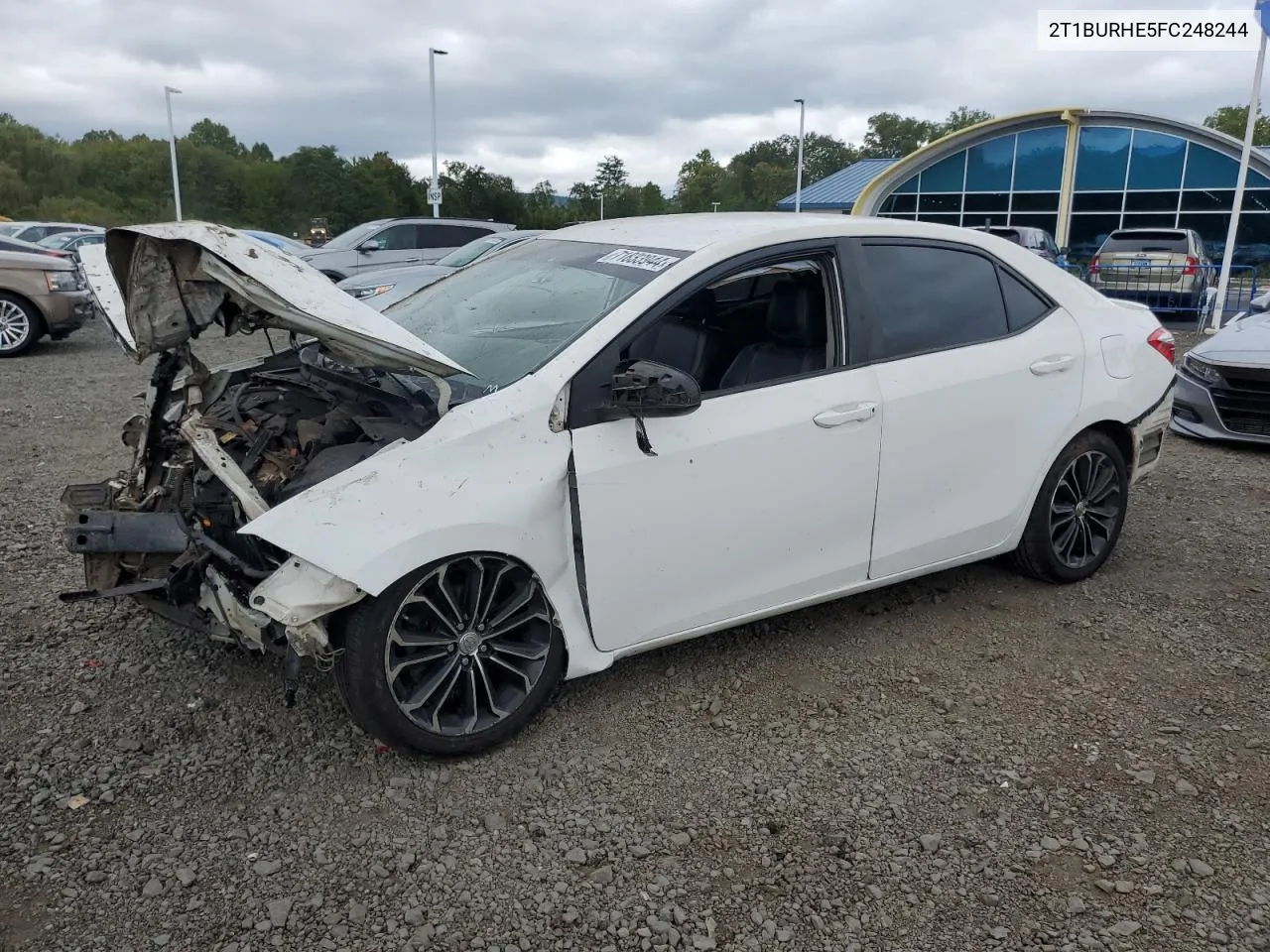 2015 Toyota Corolla L VIN: 2T1BURHE5FC248244 Lot: 71833944