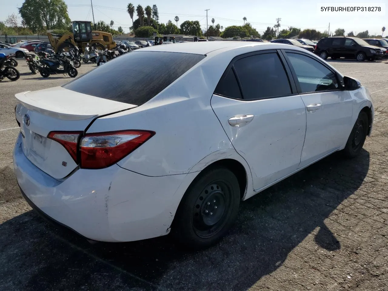 2015 Toyota Corolla L VIN: 5YFBURHE0FP318278 Lot: 71855084