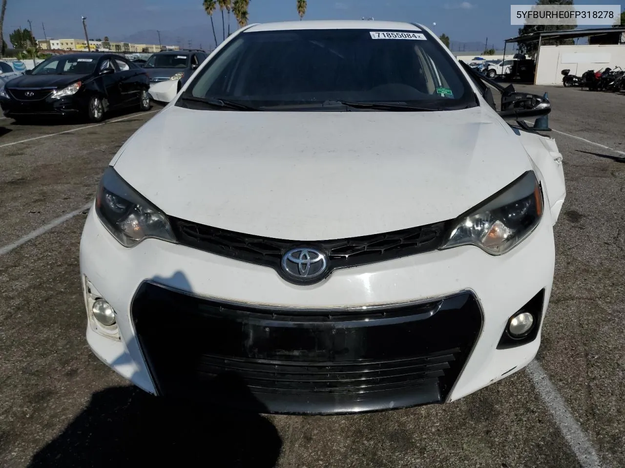 2015 Toyota Corolla L VIN: 5YFBURHE0FP318278 Lot: 71855084