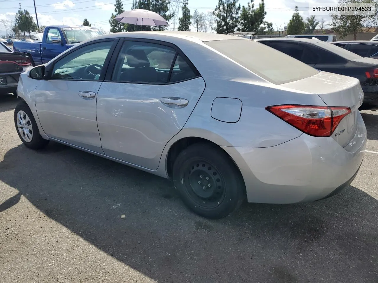 5YFBURHE0FP294533 2015 Toyota Corolla L