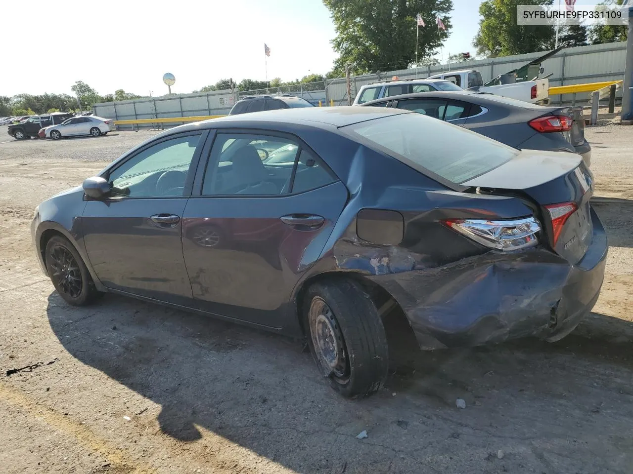 2015 Toyota Corolla L VIN: 5YFBURHE9FP331109 Lot: 71856964