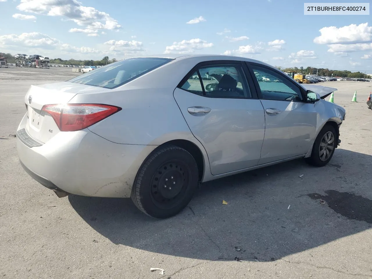 2015 Toyota Corolla L VIN: 2T1BURHE8FC400274 Lot: 71893914