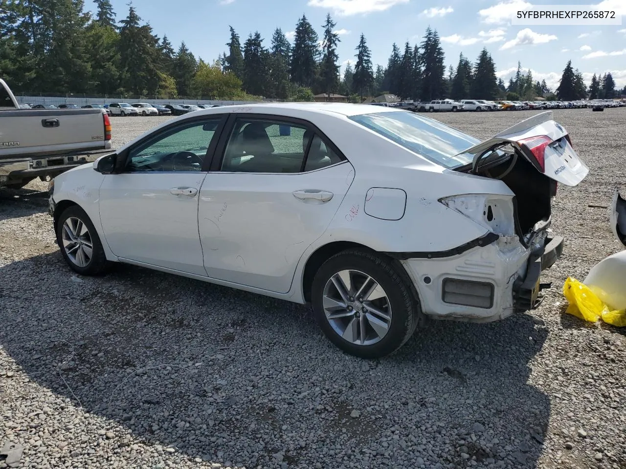 2015 Toyota Corolla Eco VIN: 5YFBPRHEXFP265872 Lot: 71913554