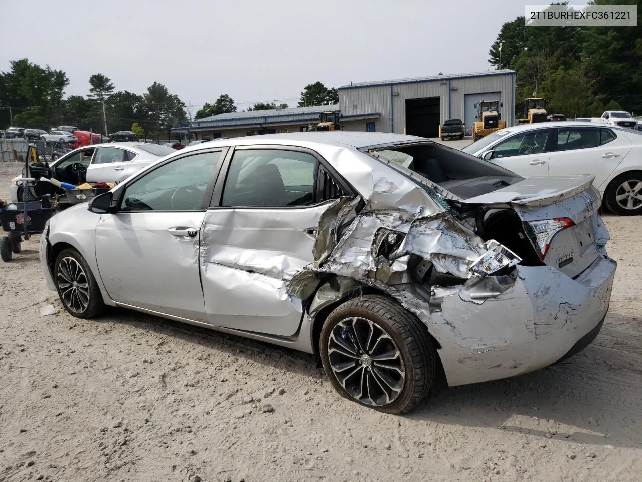 2015 Toyota Corolla L VIN: 2T1BURHEXFC361221 Lot: 72187504