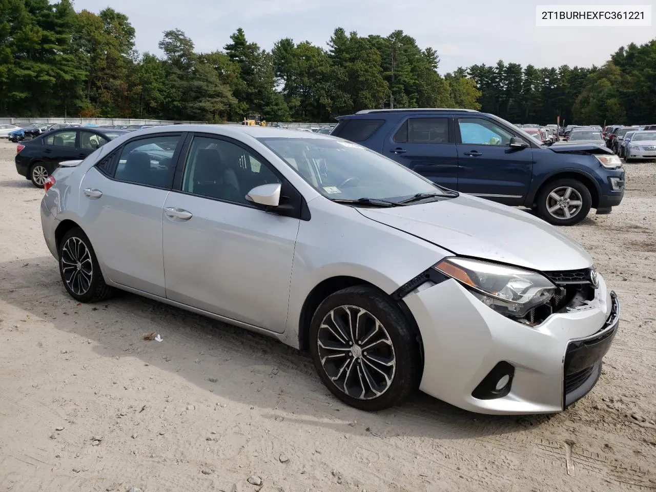 2015 Toyota Corolla L VIN: 2T1BURHEXFC361221 Lot: 72187504