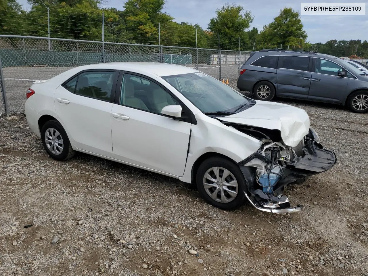 2015 Toyota Corolla Eco VIN: 5YFBPRHE5FP238109 Lot: 72198294