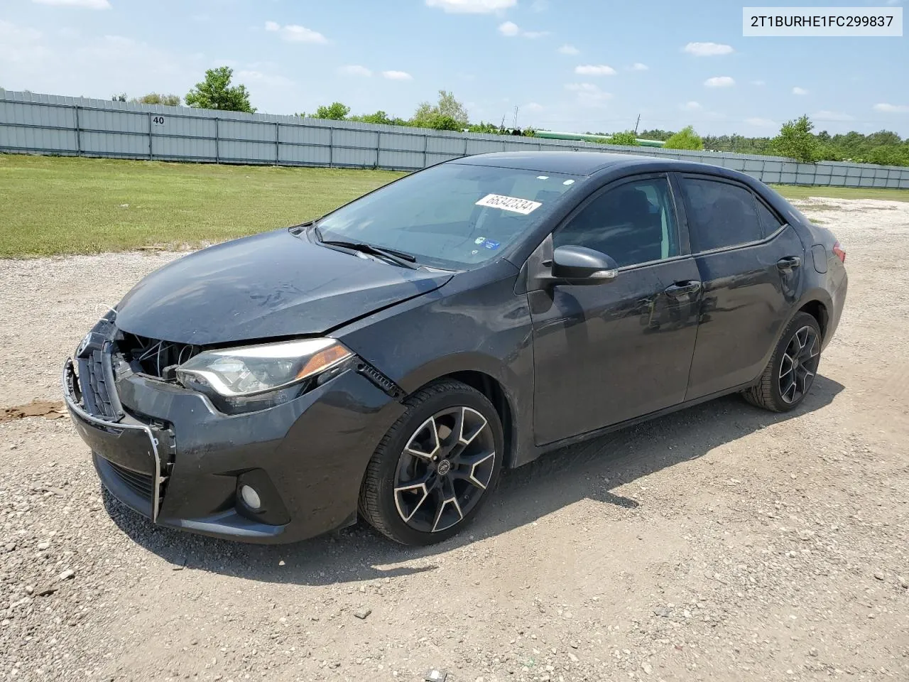 2015 Toyota Corolla L VIN: 2T1BURHE1FC299837 Lot: 72206554