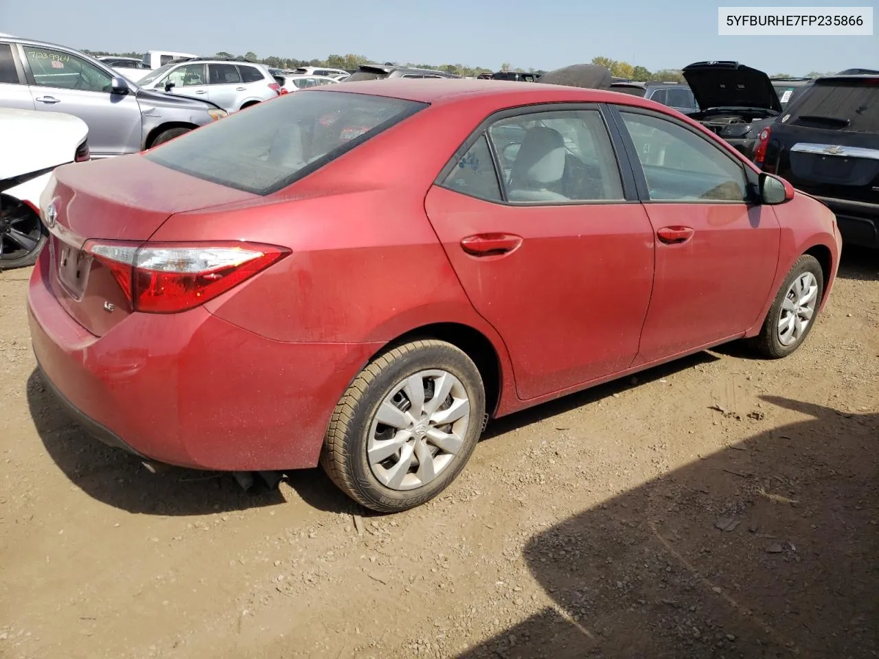 2015 Toyota Corolla L VIN: 5YFBURHE7FP235866 Lot: 72223314