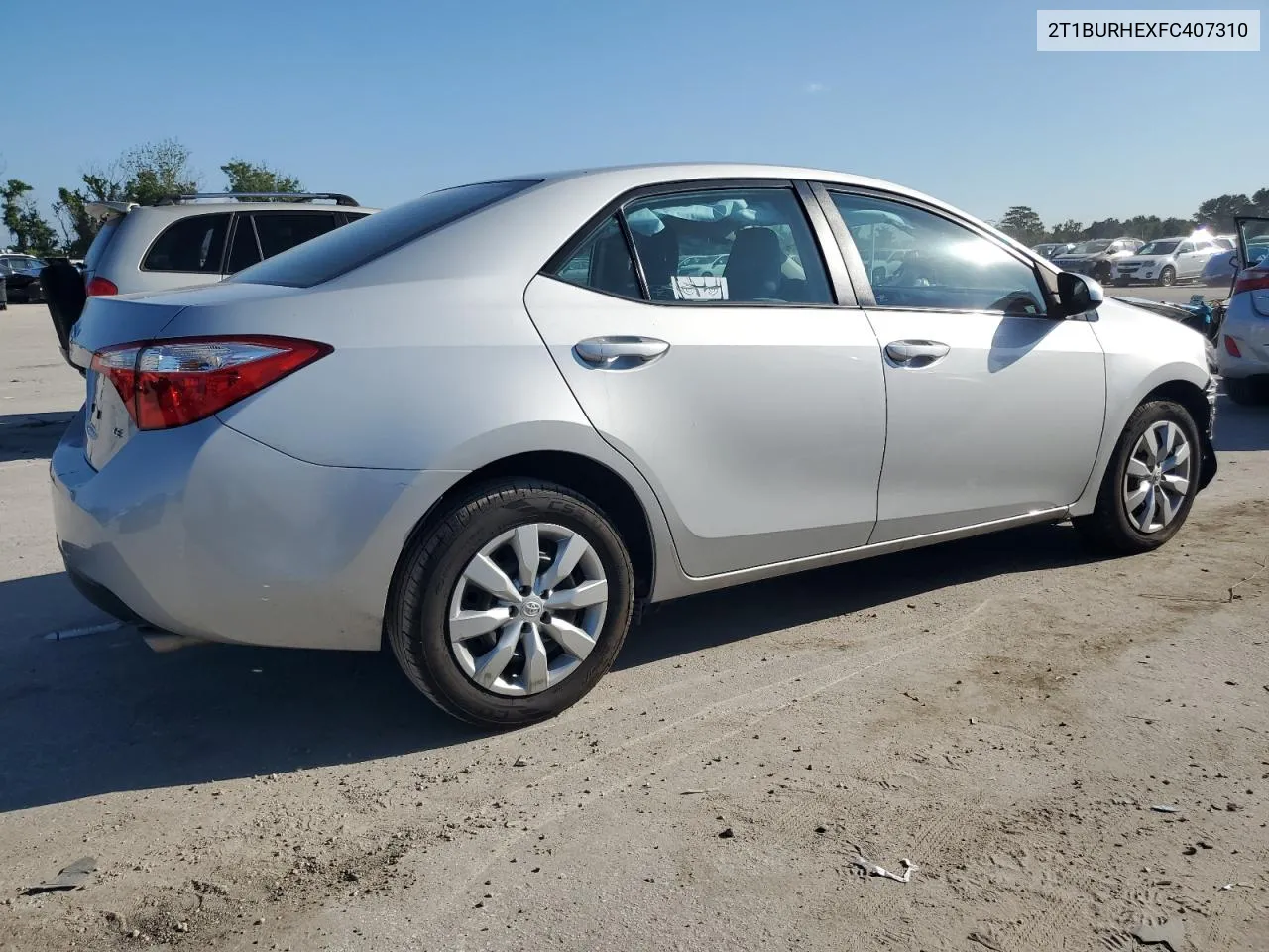 2015 Toyota Corolla L VIN: 2T1BURHEXFC407310 Lot: 72284774