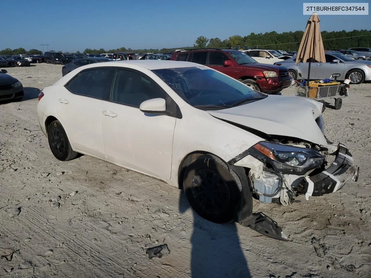 2015 Toyota Corolla L VIN: 2T1BURHE8FC347544 Lot: 72431454