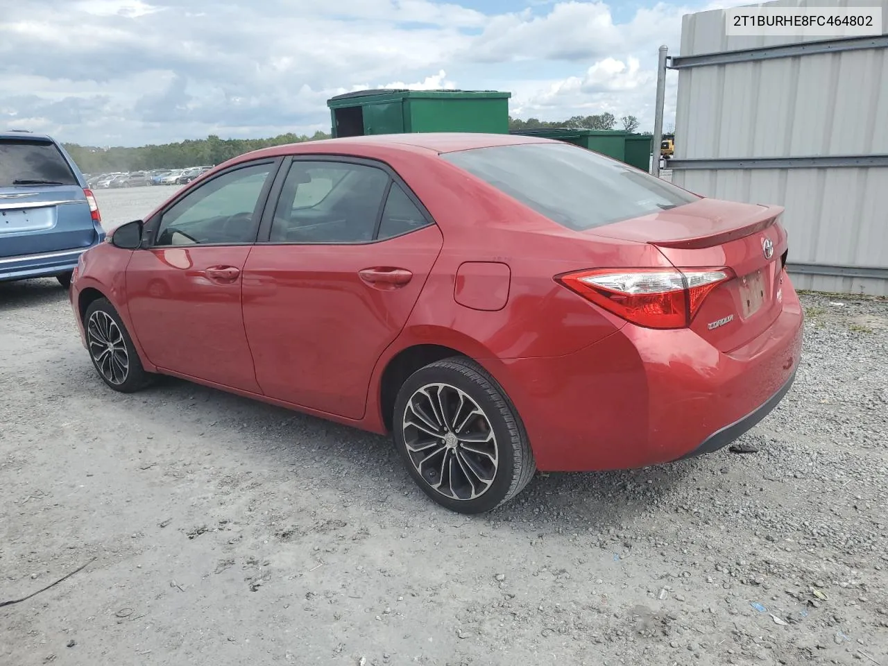 2015 Toyota Corolla L VIN: 2T1BURHE8FC464802 Lot: 72432734