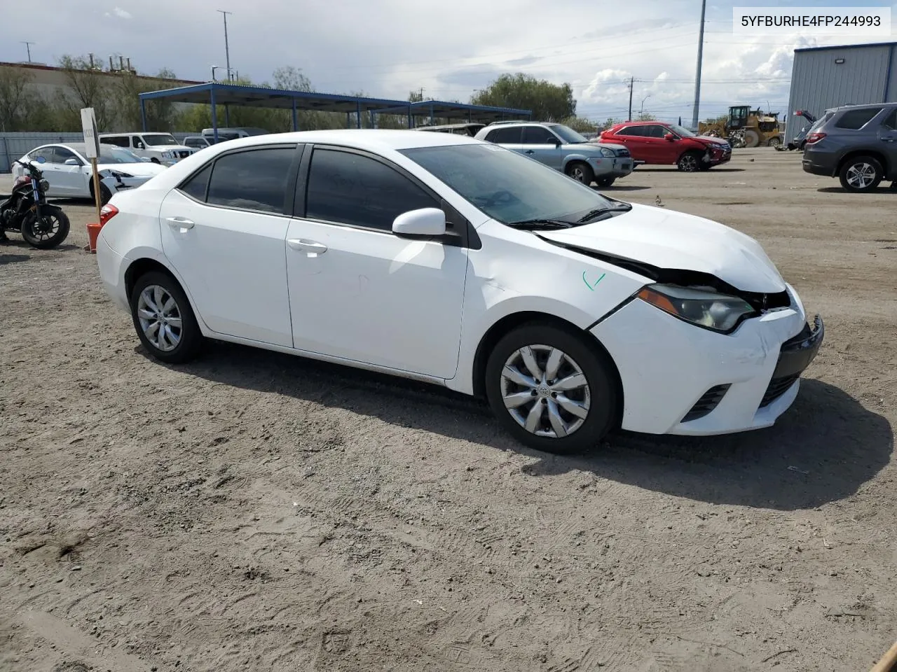 2015 Toyota Corolla L VIN: 5YFBURHE4FP244993 Lot: 72594984