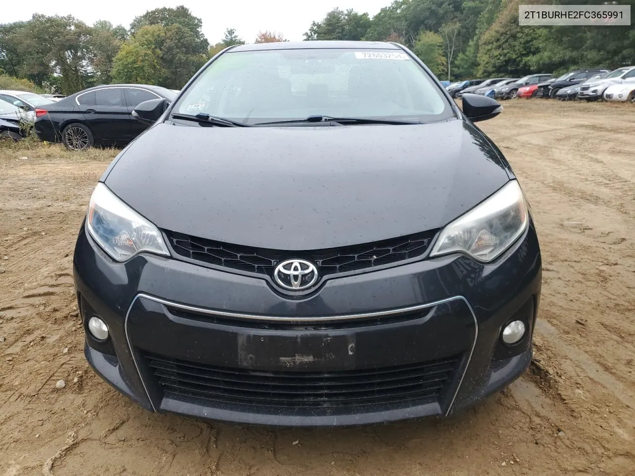 2015 Toyota Corolla L VIN: 2T1BURHE2FC365991 Lot: 72603254