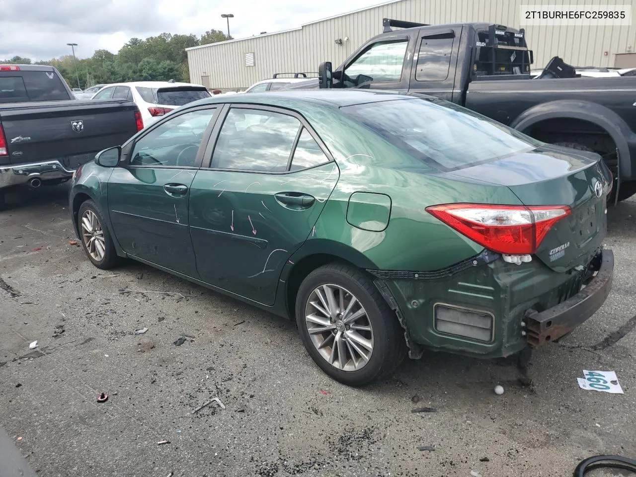 2015 Toyota Corolla L VIN: 2T1BURHE6FC259835 Lot: 72610844