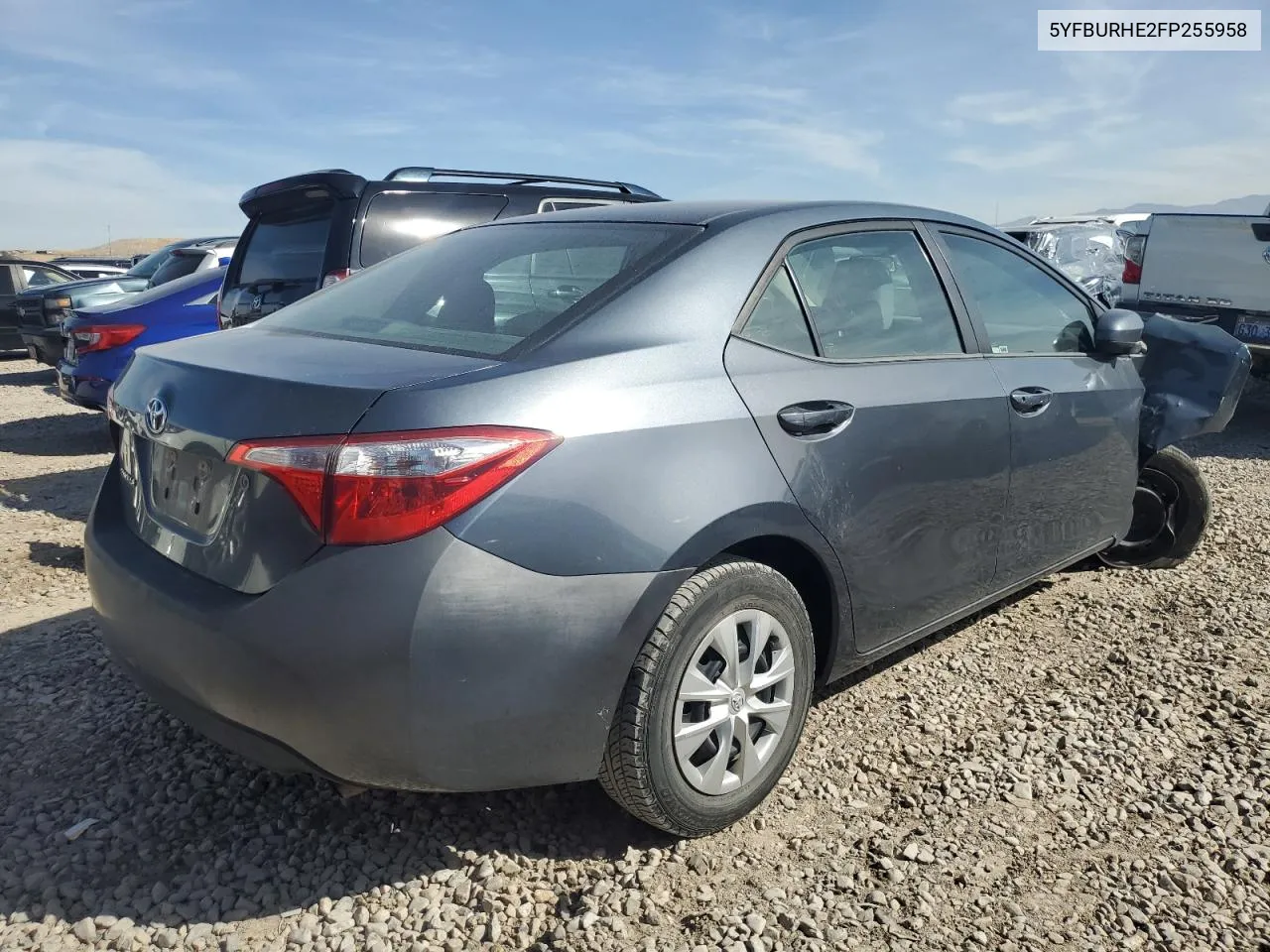 2015 Toyota Corolla L VIN: 5YFBURHE2FP255958 Lot: 72631494