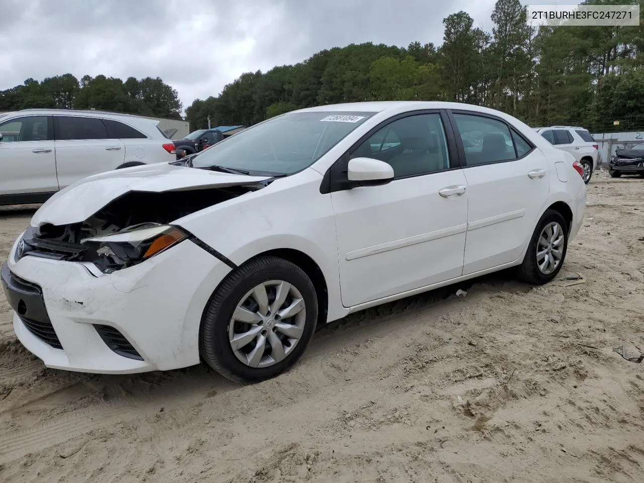 2015 Toyota Corolla L VIN: 2T1BURHE3FC247271 Lot: 72681094