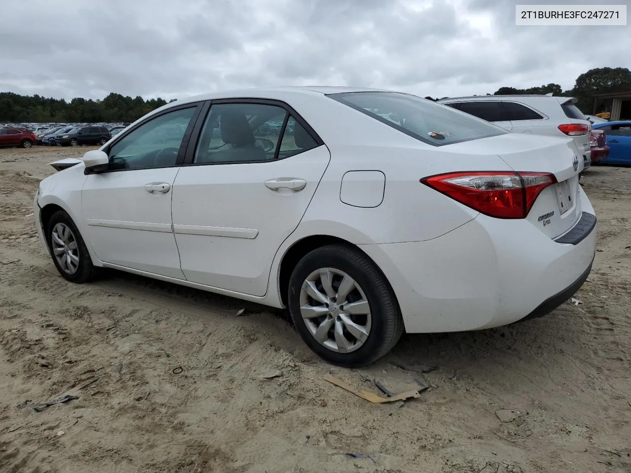 2015 Toyota Corolla L VIN: 2T1BURHE3FC247271 Lot: 72681094