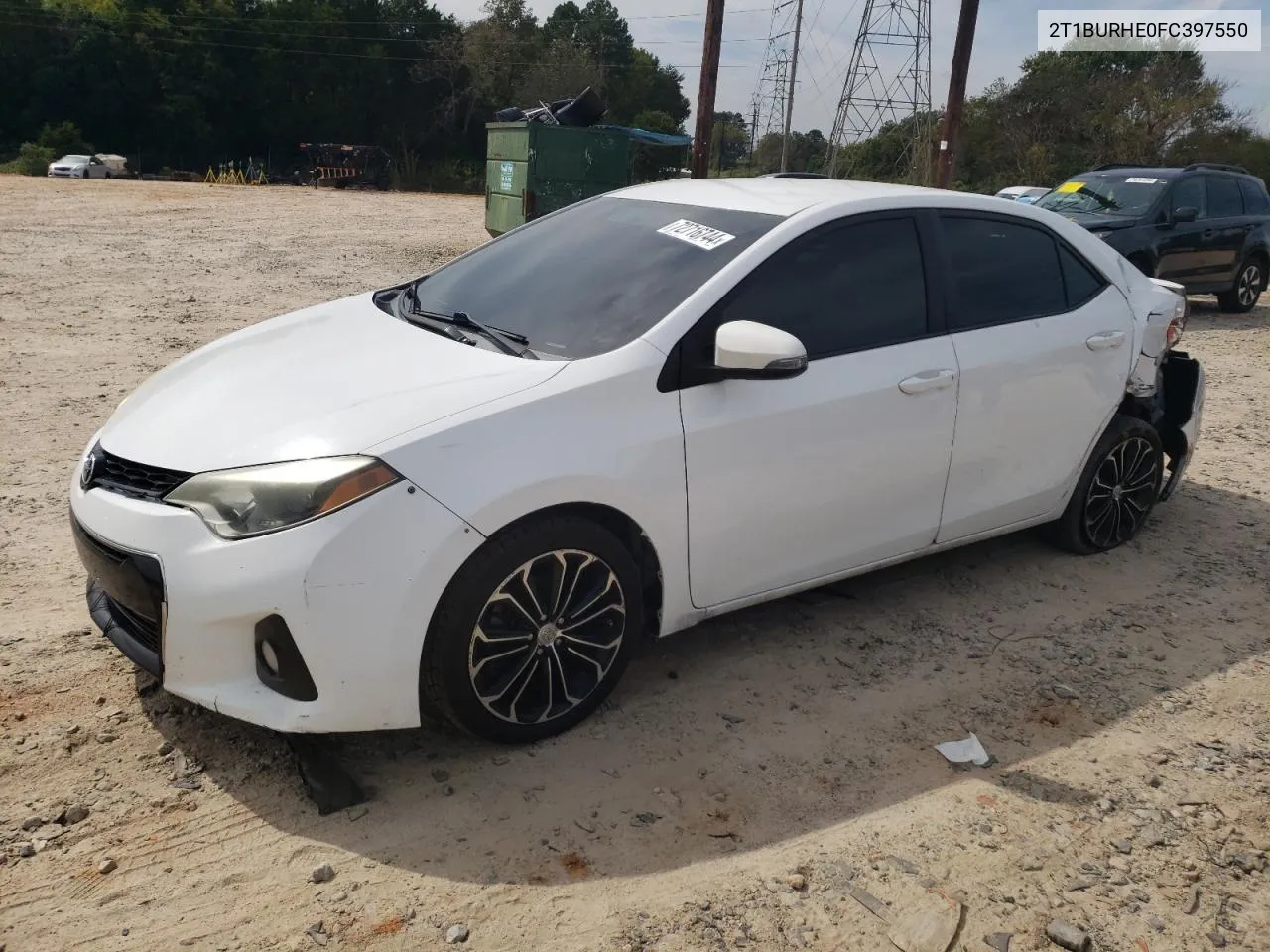 2015 Toyota Corolla L VIN: 2T1BURHE0FC397550 Lot: 72716744