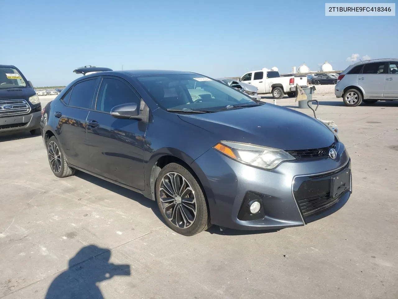 2015 Toyota Corolla L VIN: 2T1BURHE9FC418346 Lot: 72757824