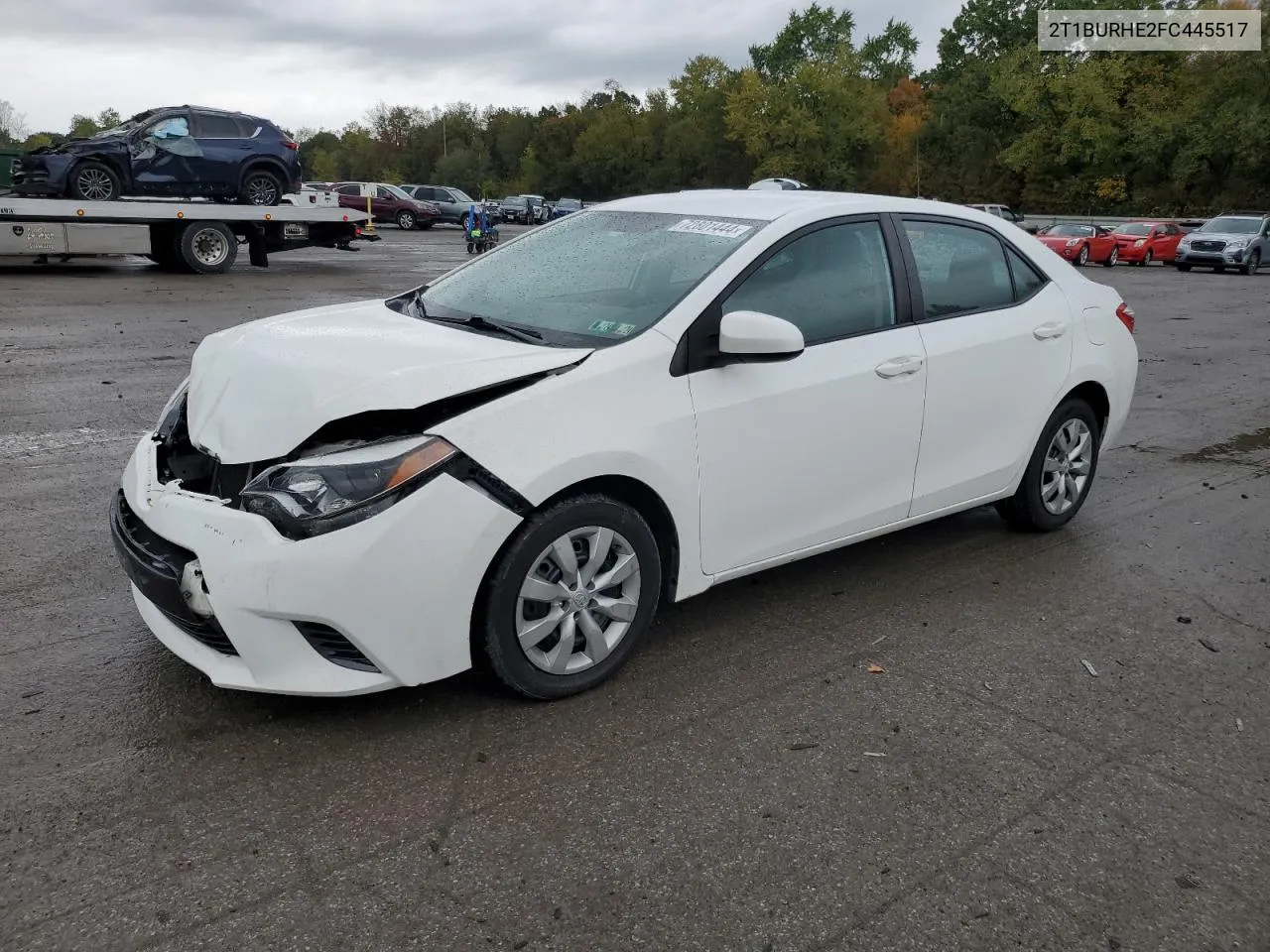 2015 Toyota Corolla L VIN: 2T1BURHE2FC445517 Lot: 72801444